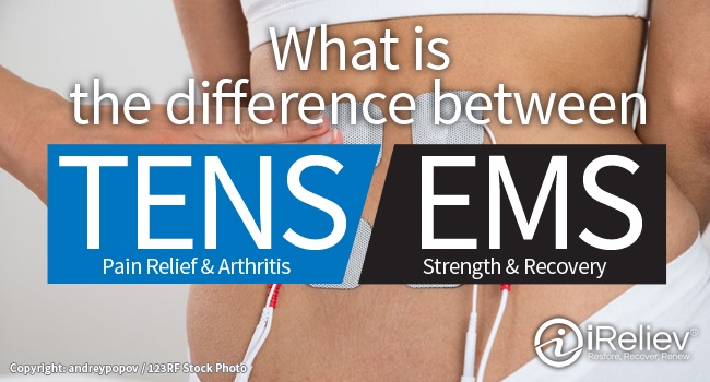 Learn the difference between TENS and EMS