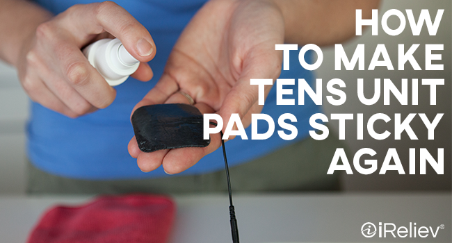 How to make tens unit pads sticky again